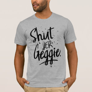 シャットイヤーゲギーグラスウェジアングラスゴーティー Tシャツ