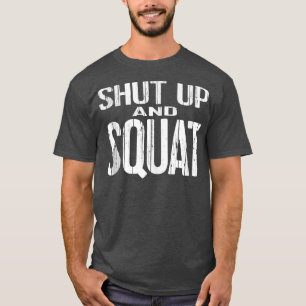シャットダウンしてスクワットPOWERLIFTING重量訓練ギア Tシャツ