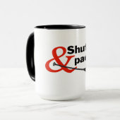 シャットダウンとパドルマグ マグカップ (正面左)