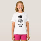 シャッ保トとジャケットのCalm & 勉強 Tシャツ (正面フル)