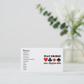 シャッ遊パーの心のための橋(4枚のカードスーツ) 名刺 (スタンド正面)