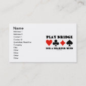 シャッ遊パーの心のための橋(4枚のカードスーツ) 名刺 (正面)