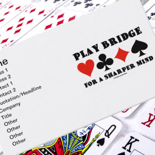 シャッ遊パーの心のための橋(4枚のカードスーツ) 名刺