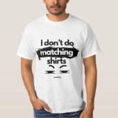 シャツおもしろいの男性のカップル Tシャツ (正面)