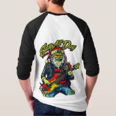 シャツこの走クラシック3/4の袖でホームヒット Tシャツ (裏面)