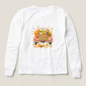 シャツと秋のティーをブレンドするTシャツトリ子供へ (デザイン背面)