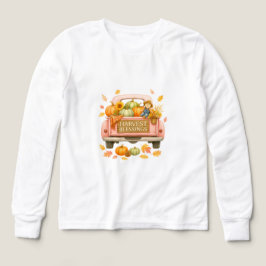 シャツと秋のティーをブレンドするTシャツトリ子供へ