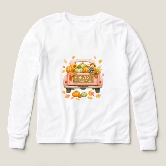 シャツと秋のティーをブレンドするTシャツトリ子供へ (デザイン正面)