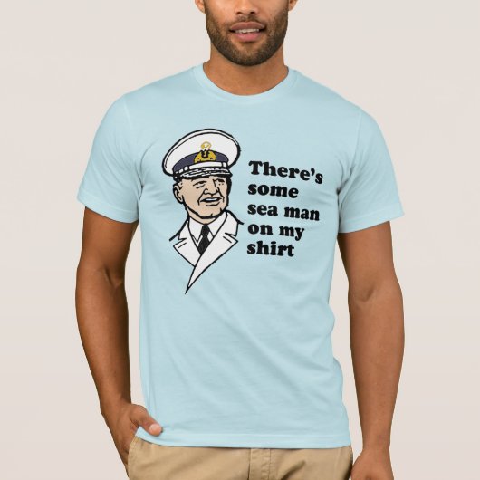シャツにいるシー・マン Tシャツ (正面)
