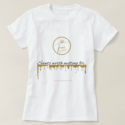 シャツに溶ける価値のある香り Tシャツ (デザイン正面)
