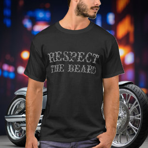 シャツに髭を尊重する Tシャツ