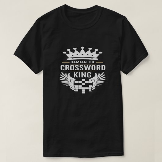 シャツのクロスワードの手がかり Tシャツ (デザイン正面)