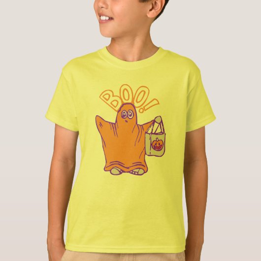 シャツのハロウィーンシャツのコスチューム子供へ Tシャツ (正面)