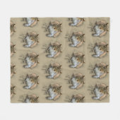 シャツのリス フリースブランケット (正面(横))