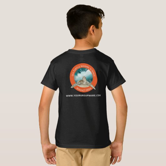 シャツのロゴとWebサイトを作成する Tシャツ (裏面フル)