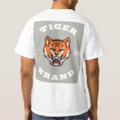 シャツのロゴデザインを共有して印刷する Tシャツ (裏面)