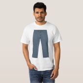 シャツの上のパンツ - 笑えるアイアニー 光学錯覚 Tシャツ (正面フル)