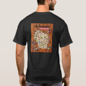 シャツの背デザイン – ウィスコンシン晩餐会の地図 Tシャツ (裏面)