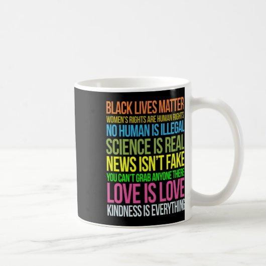 シャツの親切は何でも黒人生活だ コーヒーマグカップ (右)