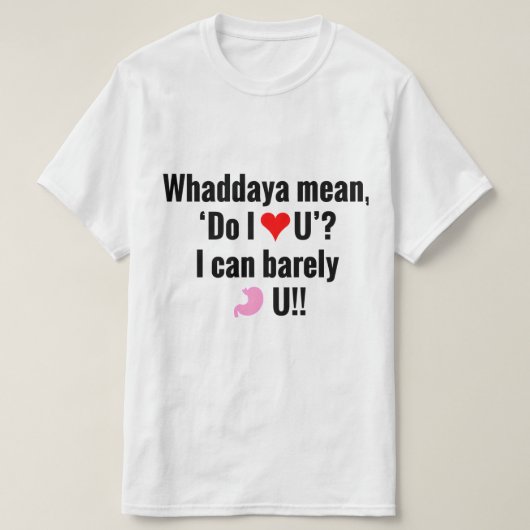 シャツをハートする Tシャツ (デザイン正面)