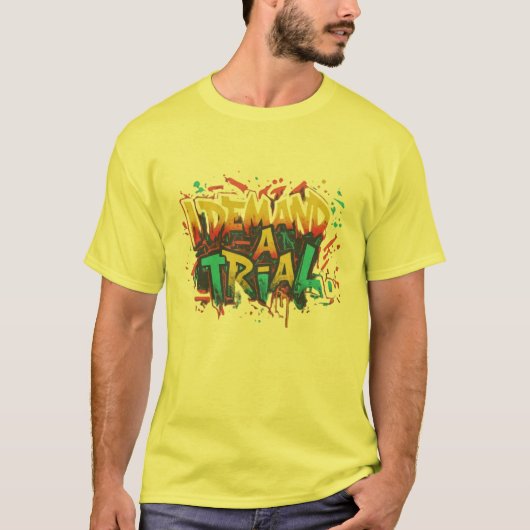 シャツを試着しろ Tシャツ (正面)