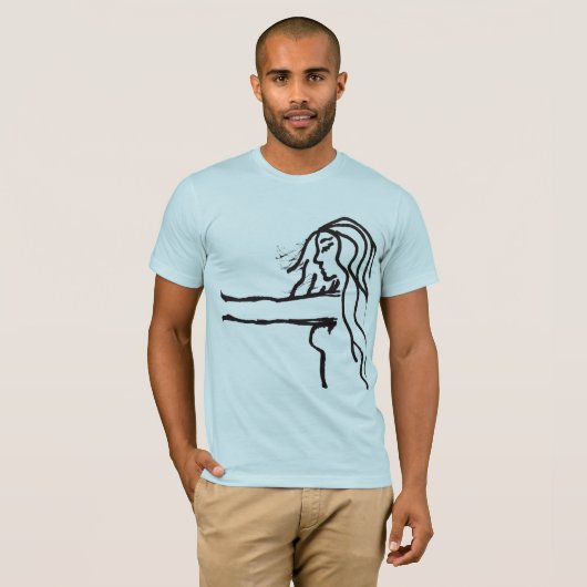 シャツを「閉じたまえ」 Tシャツ (正面フル)