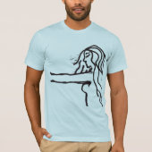 シャツを「閉じたまえ」 Tシャツ (正面)