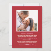 シャツクリスマスカードとリストフォトホリデーカード シーズンカード (裏面)