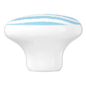 シャツスカイブルーホワイトウォーターストライプカラー セラミックノブ (側面)