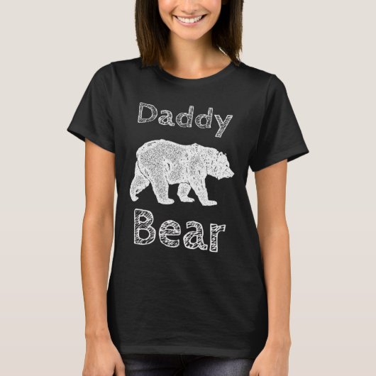シャツダディ男性へベアTシャツファーザーDa Tシャツ (正面)