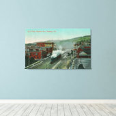 シャツックアベニューSPトレインの空中表示 キャンバスプリント (インサイチュ (ウッドフロア))