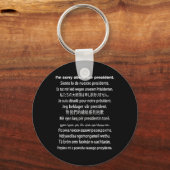 シャツドナルド・トランプ・フー社長ごめんなさい キーホルダー (正面)