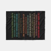 シャツドナルド・トランプF社長の事すまなかった フリースブランケット (正面(横))