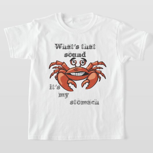 シャツ何の音だ俺の胃だ Tシャツ (レイダウン)