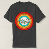 シャツ専攻のヴィンテージの円に名前を付専攻のける Tシャツ (デザイン正面)