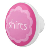 シャツ服団体や組織ピンクの花ノブ セラミックノブ (右)