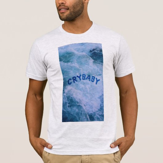 シャツ男性へ：波は死なない Tシャツ (正面)