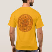 シャツ：イスラエルのヘブライ語〔占星術の〕十二宮図ホイール Tシャツ (裏面)