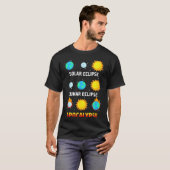 シャツ 太陽の皆既日食 月食 世界の終わり Tシャツ (正面フル)