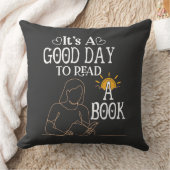 シャツ、本のシ読ャツ、本に良い日だ クッション (ブランケット)