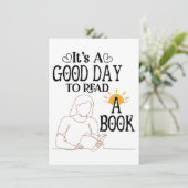 シャツ、本のシ読ャツ、本に良い日だ シーズンカード (スタンド正面)