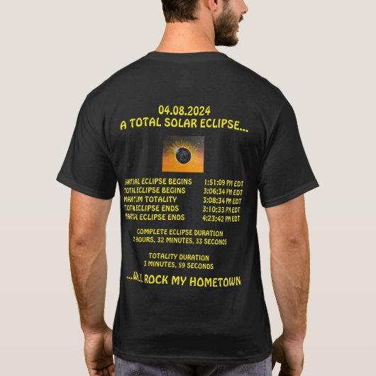 シャツ – Tシャツ – Mens - Eclipse 2024 (裏面)