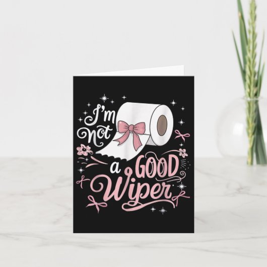 シャツImはおもしろい良いワイパーの不正ではない カード (正面)