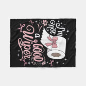 シャツImはおもしろい良いワイパーの不正ではない フリースブランケット (正面(横))