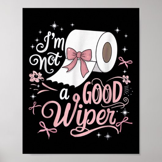 シャツImはおもしろい良いワイパーの不正ではない ポスター (正面)