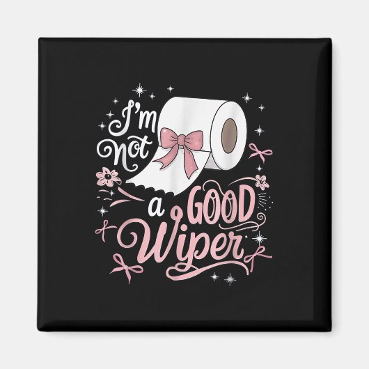 シャツImはおもしろい良いワイパーの不正ではない マグネット (正面)