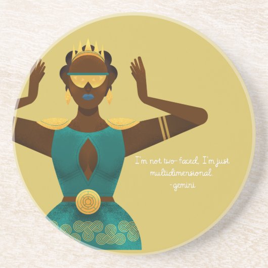 シャディジェミニ引用文 コースター (正面)