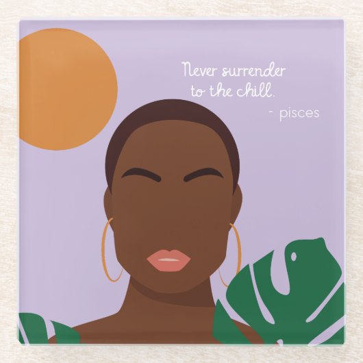 シャディピセス引用文 ガラスコースター (正面)