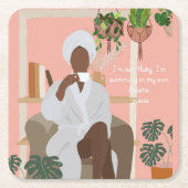 シャディピセス引用文 スクエアペーパーコースター (正面)