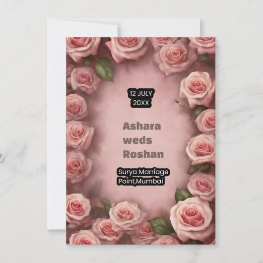 シャディムバラク 招待状 (正面)